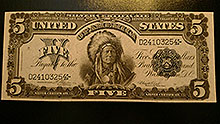 $5 Indian Head Silver Certificate