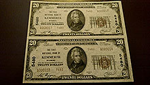 $20 Kemmerer County Bank Notes
