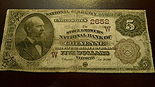 $10 Chyeyenne Bank Note