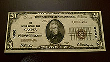 $20 Casper Bank Note