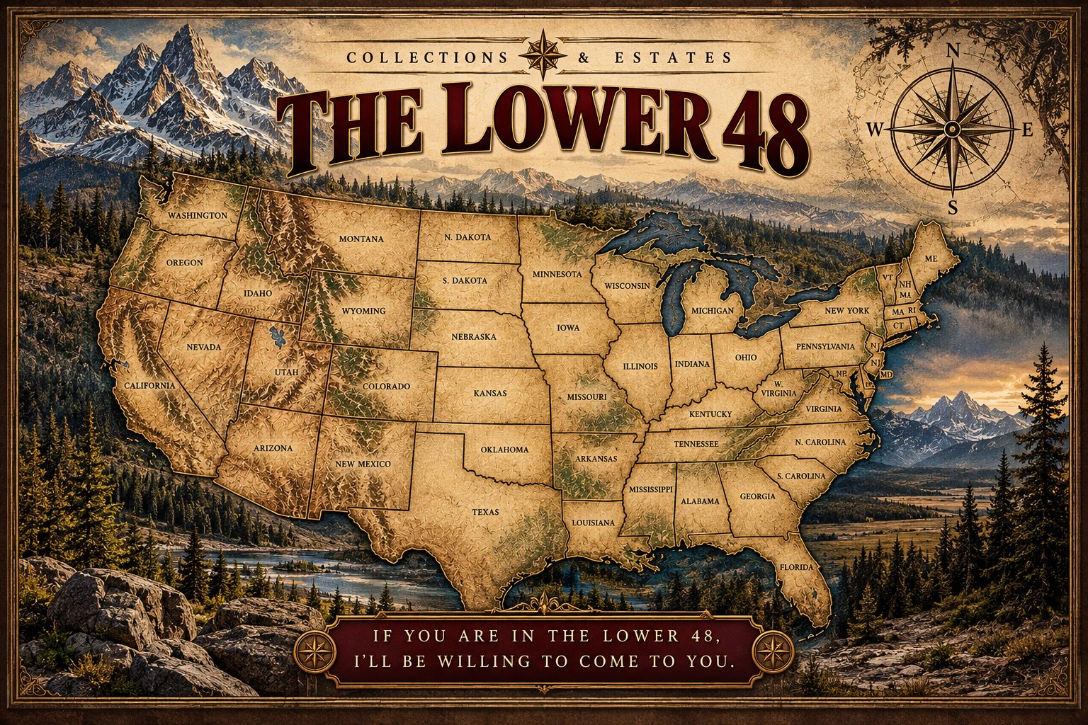 The Lower 48 - nationwide purchasing of rare coin and paper money collections and estates