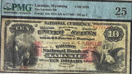 Laramie, Wyoming National Bank Note from The Laramie National Bank
