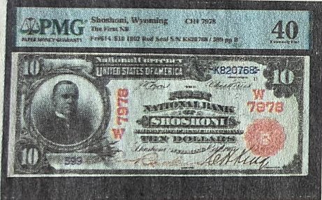 Shoshoni, Wyoming National Bank Note from The First National Bank
